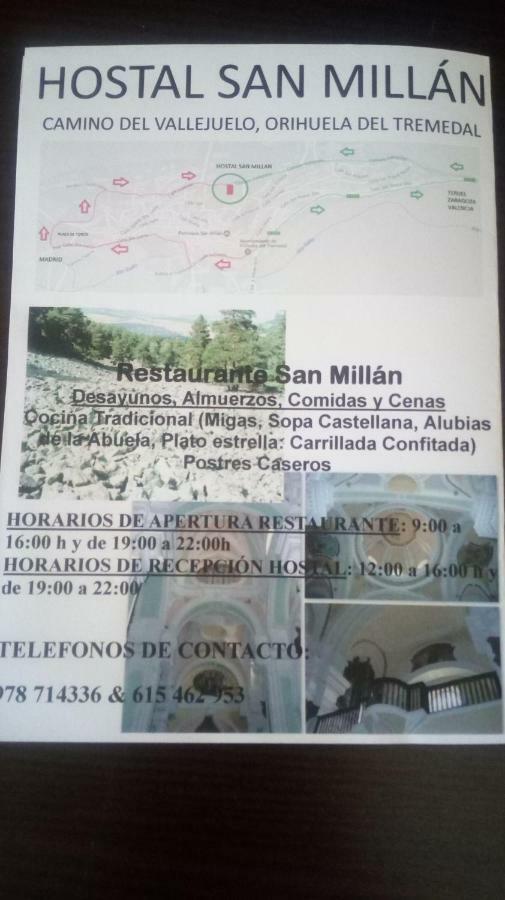 Hostal Restaurante San Millan Orihuela del Tremedal Exteriör bild